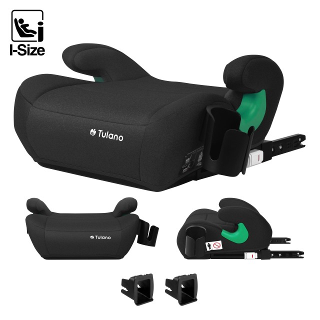 Tulano Παιδικό Κάθισμα Αυτοκινήτου ISOFIX 125-150cm Cabby 35 Μαύρο ...