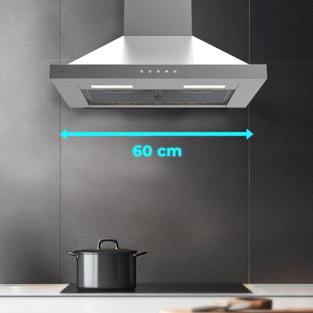 Cecotec Απορροφητήρας Bolero Flux PT 604000 Inox A+++ Πυραμίδα 60cm...