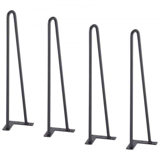 VEVOR  Μεταλλικά Πόδια Επίπλων Hairpin, 4τμχ, 226.8KG, Προστατευτικά Δαπέδου, Μοντέρνα και Ανθεκτικά FJ2GZT19YC12MHTR0V0