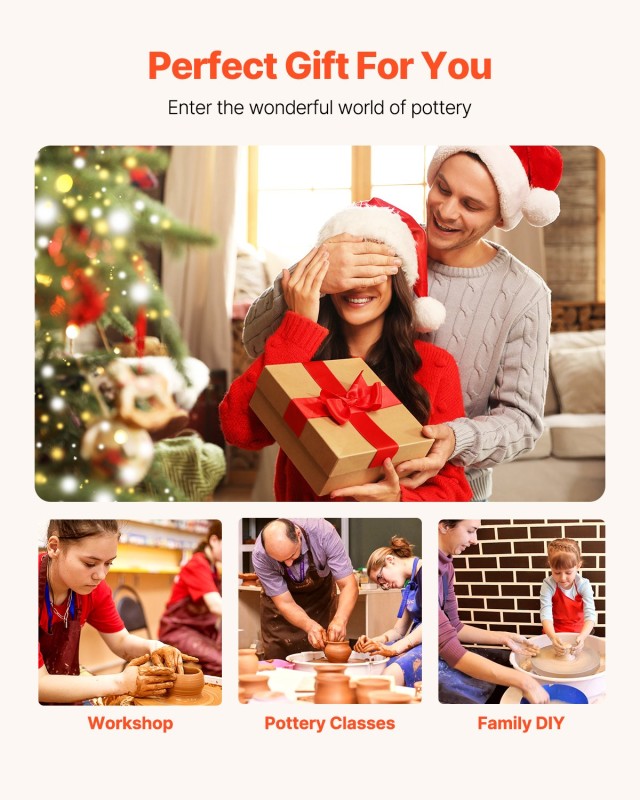 VEVOR Κεραμικός Τροχός 28 εκ για Σκάργια - Μεσαία Λειτουργία ρυθμιζ...