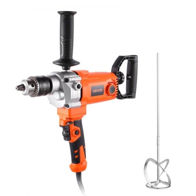 VEVOR Ηλεκτρικό Αναδευτήρας Δράπανο 1200W 0-750RPM με Καλώδιο για Μ...