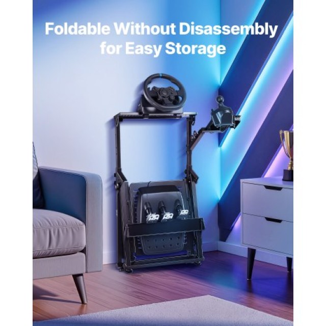 VEVOR Ρυθμιζόμενη & Πτυσσόμενη Βάση Τιμονιού για Logitech G923 G920...