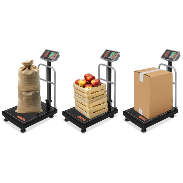 Ψηφιακή Ηλεκτρονική Ζυγαριά 300kg με Ακρίβεια 50g καιΤριπλή Οθόνη LCD Μαύρο HM-192 Humberg