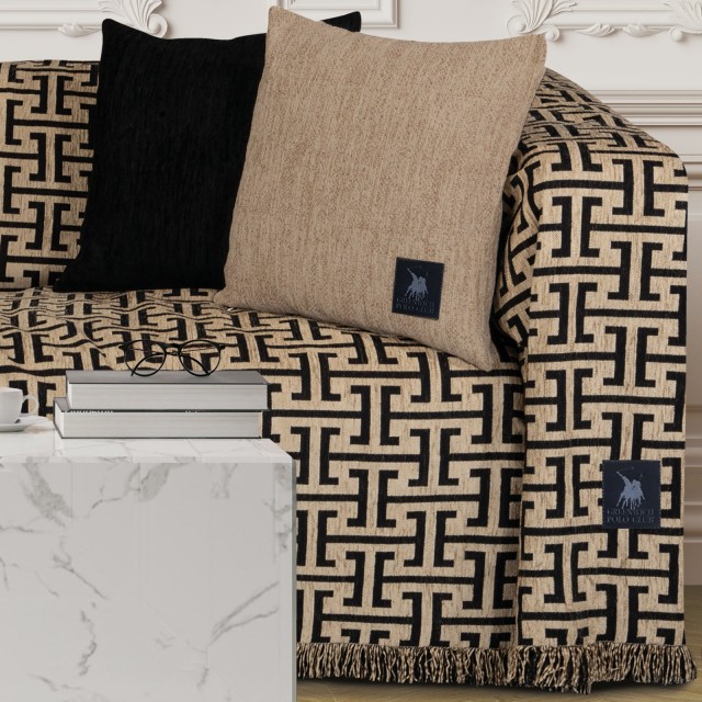 GREENWICH POLO CLUB Ριχτάρι Essential 180x250 3932 Μπεζ, Μαύρο 2061...