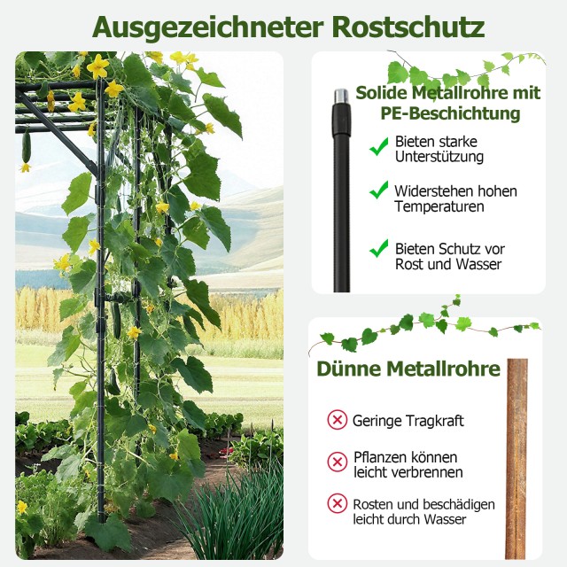 Costway Κιγκλίδωμα Αναρρίχησης για Κήπο 200 x 150 x 197 cm GT4463DK