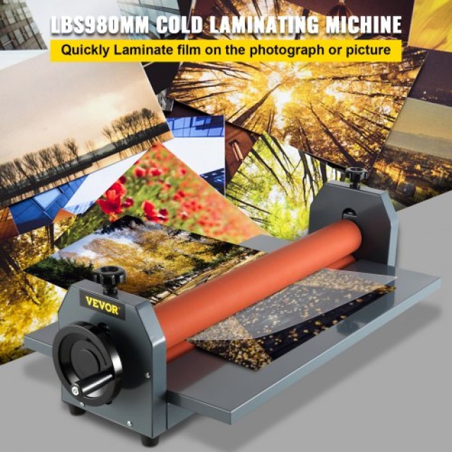 VEVOR 1000MM Χειροκίνητη Μηχανή Ψυχρής Πλαστικοποίησης 39  LBS1000SDLBJ00001V0