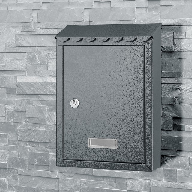 BAKAJI  Γραμματοκιβώτιο Τοίχου από Ατσάλι Εξωτερικού Χώρου με Κλειδ... BAKAJI  Γραμματοκιβώτιο Τοίχου από Ατσάλι Εξωτερικού Χώρου με Κλειδ...