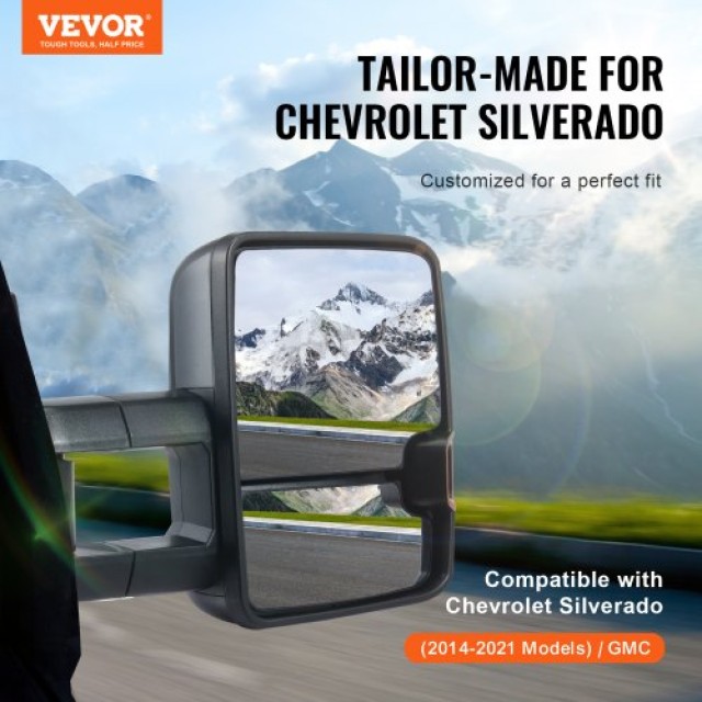 Καθρέπτες Ρυμούλκησης VEVOR Θερμαινόμενοι για Chevrolet Silverado/G...