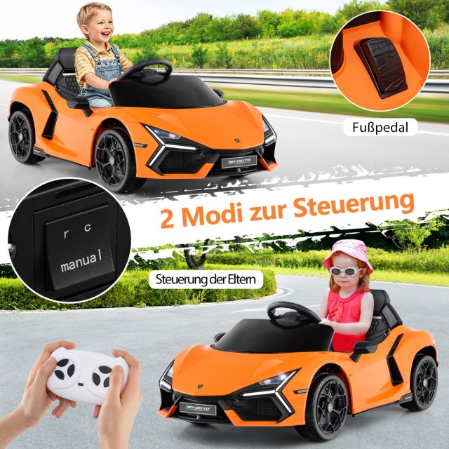 Costway Παιδικό Ηλεκτροκίνητο Αυτοκίνητο Lamborghini Revuelto 12V μ...