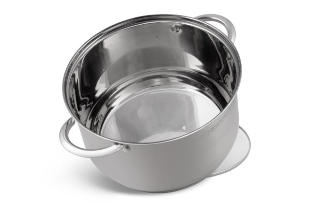 Edenberg Σετ κατσαρολών ανοξείδωτου χάλυβα 12 τμχ με γυάλινα καπάκι... Edenberg Σετ κατσαρολών ανοξείδωτου χάλυβα 12 τμχ με γυάλινα καπάκι...