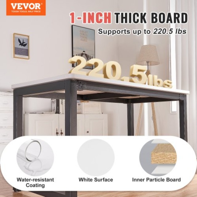 VEVOR Επιφάνεια Γραφείου 120x75x2.5 εκ. από Μοριοσανίδα 100 κιλά  GZTZMBHB4830TRBJTV0