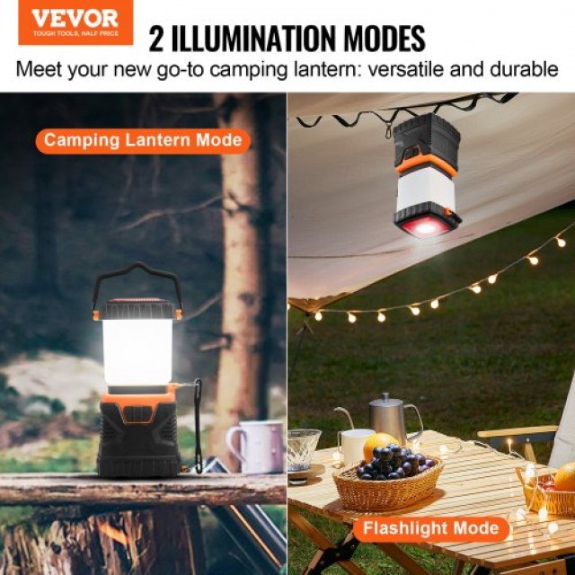 VEVOR  Φακός LED Κατασκήνωσης Μπαταρίας  YTSBXLEDYYDG7WXS7V9