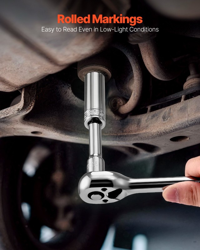 VEVOR Σετ Καρυδάκια 225 Τεμαχίων με Κασετίνα - CR-V Ατσάλι, SAE & Μ...