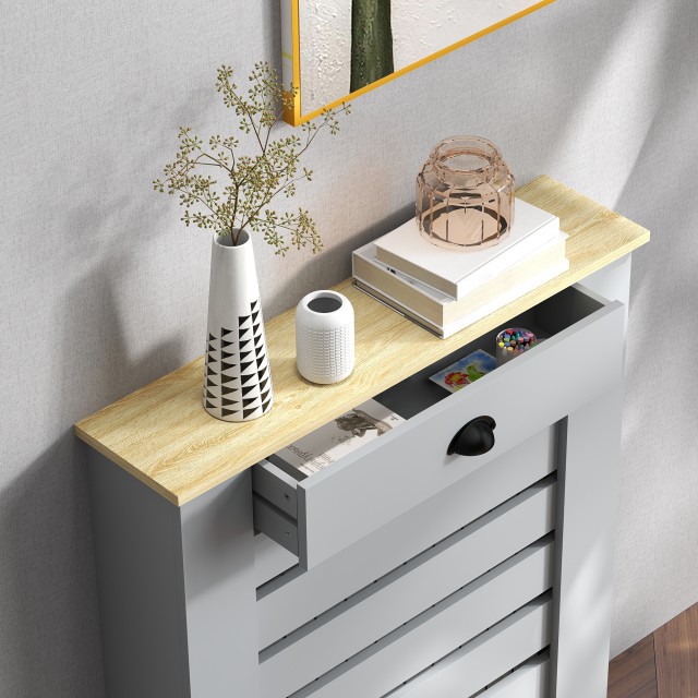 HOMCOM Κάλυμμα Καλοριφέρ από MDF με Περσίδες, Κάλυμμα Καλοριφέρ με ... HOMCOM Κάλυμμα Καλοριφέρ από MDF με Περσίδες, Κάλυμμα Καλοριφέρ με ...