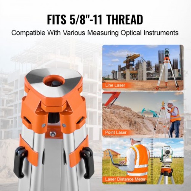 VEVOR Τρίποδο για Laser Level, Ρυθμιζόμενο Ύψος 42-166 cm, Σπείρωμα... VEVOR Τρίποδο για Laser Level, Ρυθμιζόμενο Ύψος 42-166 cm, Σπείρωμα...