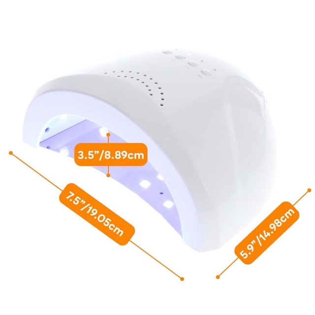 BAKAJI  Λάμπα UV LED για Νύχια Gel Βερνίκι 48 W Στεγνωτήρας Χρονοδιακόπτης Μανικιούρ και Πεντικιούρ  02840294
