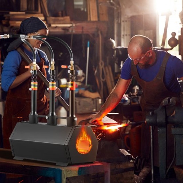 VEVOR  Φορητός Φούρνος Προπανίου 3 Καυστήρων 2600°C Μαχαιροποιίας  LBXDZL3GSYFGE1XYTV0