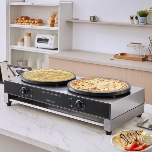 VEVOR  Ηλεκτρική Κρεπιέρα 16 3400W Διπλή Κεφαλή Επαγγελματική SYJBJZYBP2ZF9O1N5V2