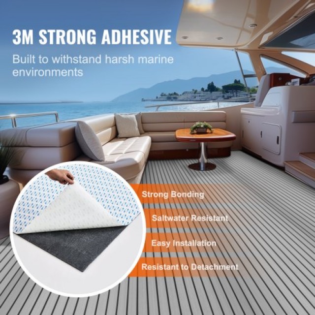 VEVOR Δάπεδο Σκάφους EVA Foam 94.5 x 35.4, Αντιολισθητικό Αυτοκόλλητο, 23.2 τ.π. για Σκάφη  CBZZFHPMDDHSS4TPHV0