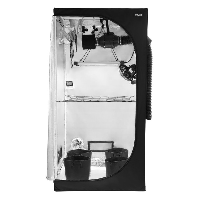 VEVOR Εσωτερικό Σετ Καλλιέργειας με Θερμοκήπιο 100x100x200 cm και Φ... VEVOR Εσωτερικό Σετ Καλλιέργειας με Θερμοκήπιο 100x100x200 cm και Φ...