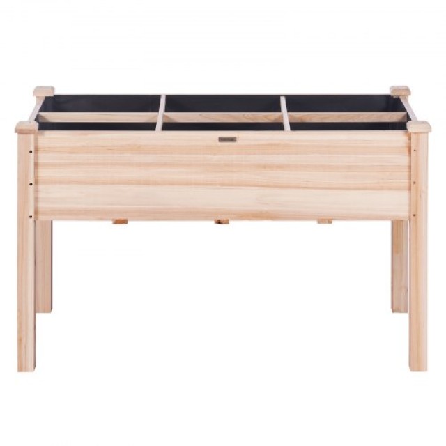VEVOR Ξύλινη Υπερυψωμένη Γλάστρα 120x58x76cm για Λουλούδια, Λαχανικά, Βότανα  GJS1205876CM1TDFMV0