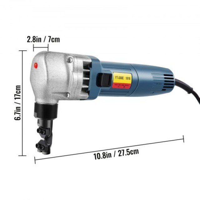 Ηλεκτρικό Ψαλίδι VEVOR 380W για Μέταλλο 220V  DCJO1.8MM220VPGFIV2