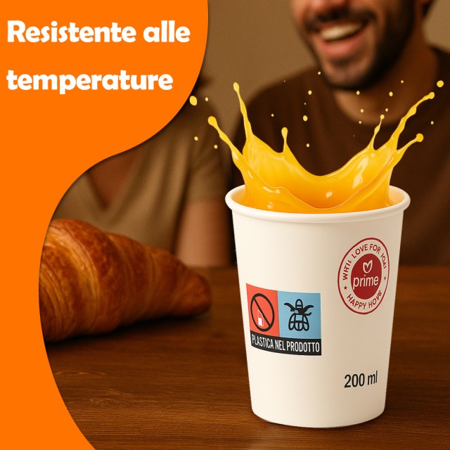 BAKAJI 1000 Ποτηράκια Καφέ Μιας Χρήσης Χωρητικότητας 200ml Χάρτινα ...