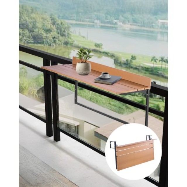 VEVOR Ρυθμιζόμενο Τραπέζι Μπαλκονιού 15 x 39 in FXGZFM15INCH2IBS1V0