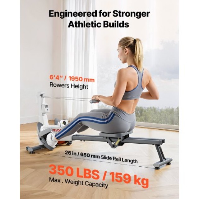 VEVOR Μαγνητικό Κωπηλατικό Μηχάνημα με 16 Επίπεδα Αντίστασης και Πτ... VEVOR Μαγνητικό Κωπηλατικό Μηχάνημα με 16 Επίπεδα Αντίστασης και Πτ...
