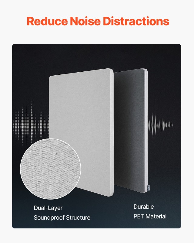 VEVOR Γραφείο Διαχωριστικό 1524 x 610 mm για Ιδιωτικότητα ZMGDYSMBW...