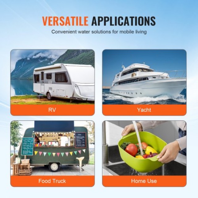 VEVOR  Αντλία Διαφράγματος 12V 3GPM 11.36 L/min 4-Θαλάμων με Διακόπ...