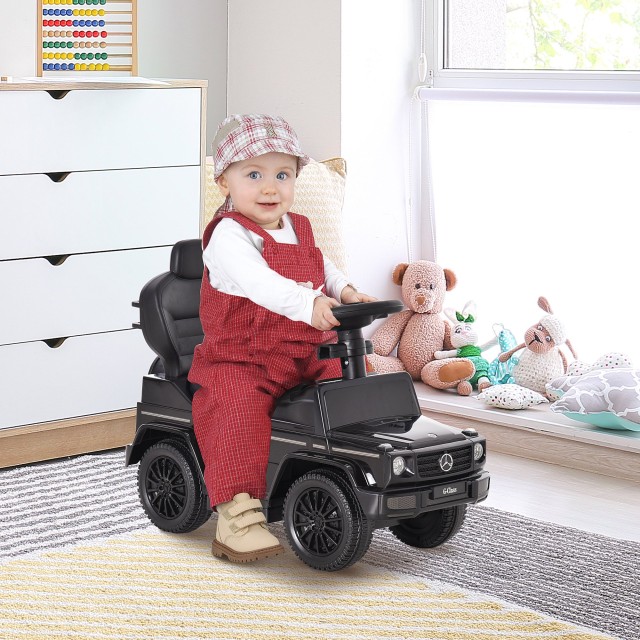 HOMCOM Push Car Model Mercedes-Benz G350 for Children, Μαύρο 370-162BK