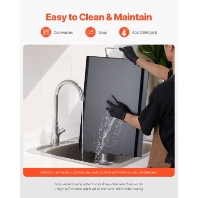 VEVOR Επίπεδη Σχάρα 24x16 Carbon Steel BBQ SCJPTG2516INF3XQ4V0