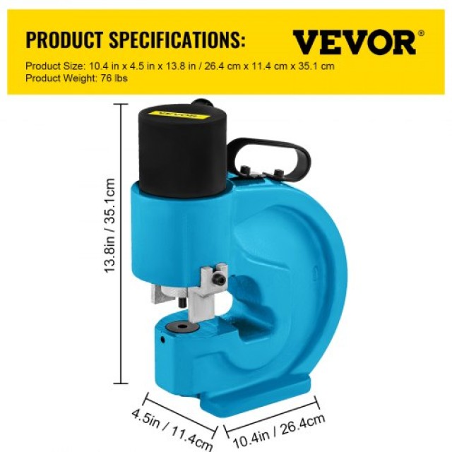 VEVOR CH-70 Υδραυλική Διάτρηση 35T για Χαλκό, CP-700/CFP-800-1  CH-70SBFJDKJ00001V0
