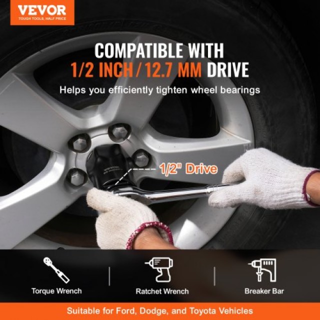 VEVOR  Σετ Καρυδάκια Ρουλεμάν 1/2 7 Τεμ SAE & Μetric 6-Σημείων ZLMTTCLZCSJLPXR29V0