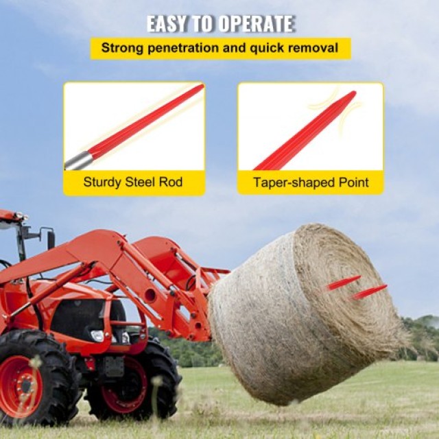 Δόρυ Σανό VEVOR 32 1350 lbs για Τρακτέρ & Φορτωτές  CM36X810-1350HS...