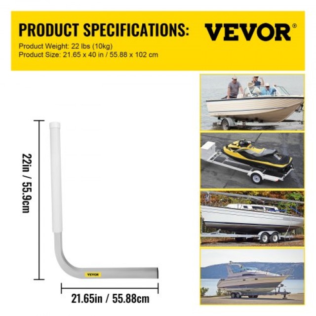 VEVOR  Οδηγοί Τρέιλερ Σκάφους 22 με Καλύμματα PVC CTCDGHYL16PVCZDJIV0