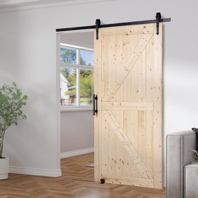 Σετ Ξύλινης Συρόμενης Πόρτας VEVOR 30 x 42  MZGCMTZYS428ATCGPV0