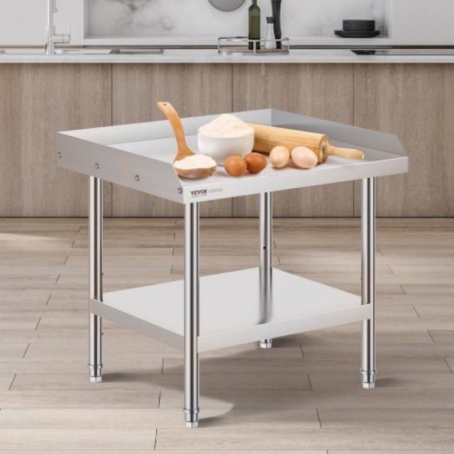 Επαγγελματικός Πάγκος Εργασίας Inox 24x28 για Εστιατόρια - VEVOR  C...