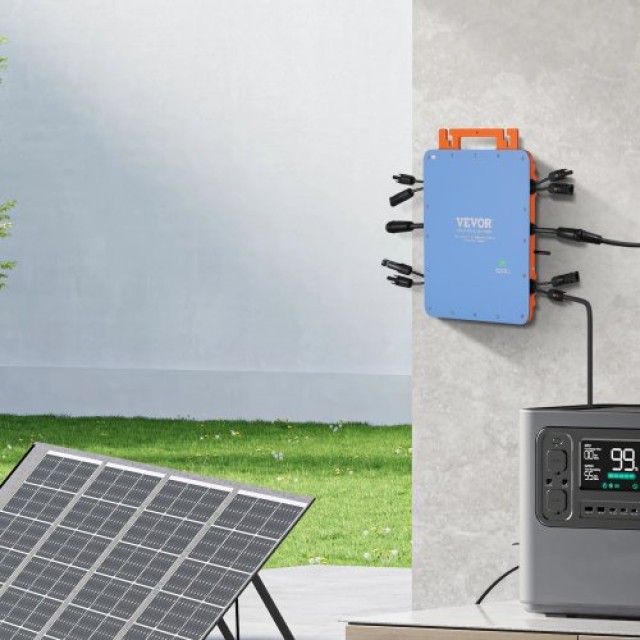 VEVOR Ηλιακός Μικρομετατροπέας Δικτύου 1200W Αδιάβροχος IP67 με APP...
