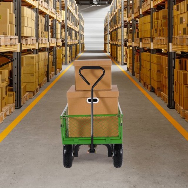VEVOR Ατσάλινο Καρότσι Κήπου 900lbs Βαρέως Τύπου με Ρόδες 10in ZXHY...