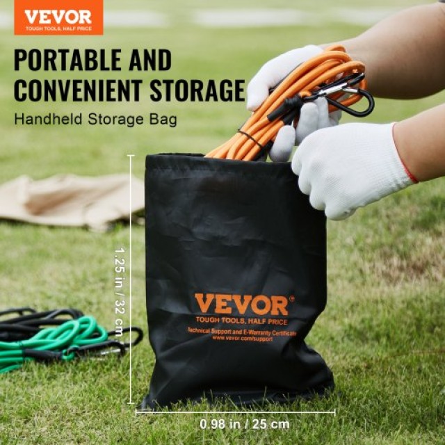 VEVOR  Σετ 30 Ελαστικών Ιμάντων 8mm με Ατσάλινους Καραμπίνερες DLKZDW30PCSYGXAYRV0