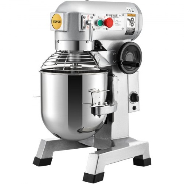 Επαγγελματικό Μίξερ VEVOR, 15Qt, 850W, 3 Ταχύτητες, Περιλαμβάνει Γάντζο Ζύμης, Χτυπητήρι, Αναδευτήρα  DDSYJ15QT220VNC94V2