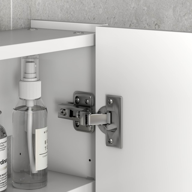 Kleankin Κρεμαστό Ντουλάπι Μπάνιου kleankin με 3 Πόρτες Καθρέφτη κα...