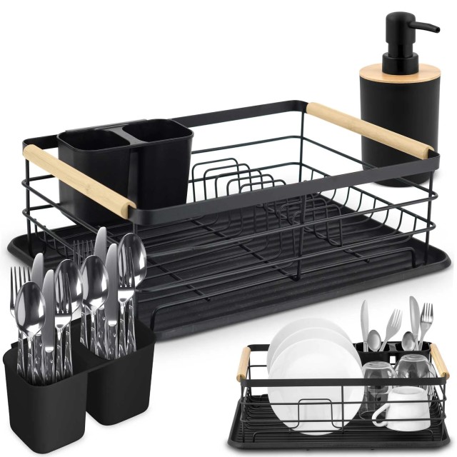 Massido Στεγνωτήρας πιάτων MS-600  μαύρος MS-600-Black
