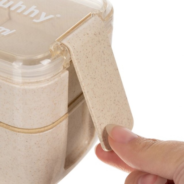 Φαγητοδοχείο - Lunch Box 2 Επιπέδων με Μαχαιροπίρουνα 750ml Ruhhy 24528
