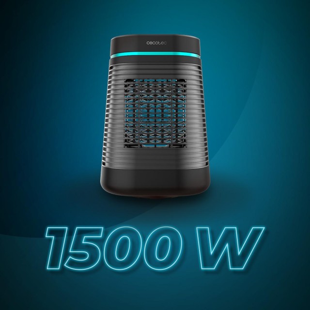 CECOTEC  Κεραμικό Θερμαντικό ReadyWarm 1550 Max με Περιστροφή, 1500W, Ρυθμιζόμενο Θερμοστάτη & 3 Λειτουργίες - Μαύρο  CEC-08290