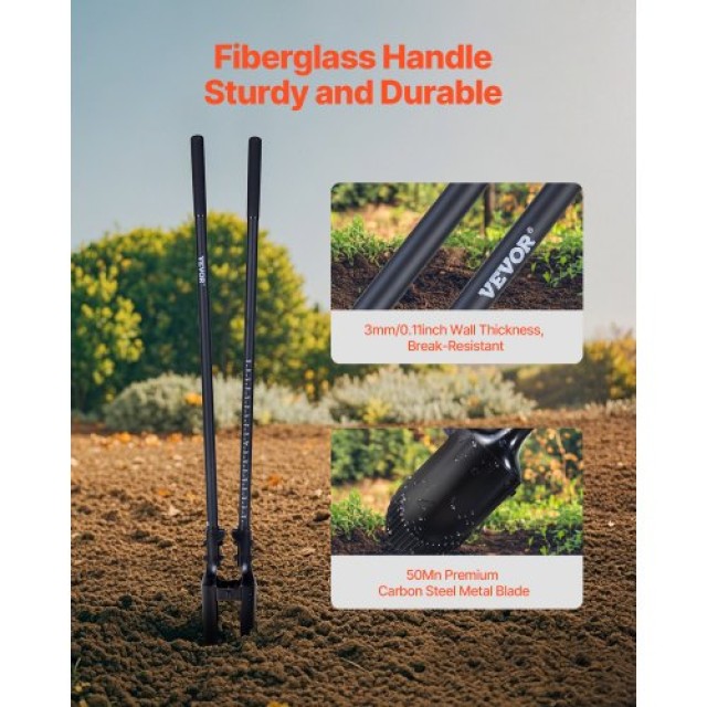 VEVOR Τρυπάνι Οπών με Λαβή από Fiberglass και Κλίμακα 57.5 JCKJCKBX0000YTEGTV0