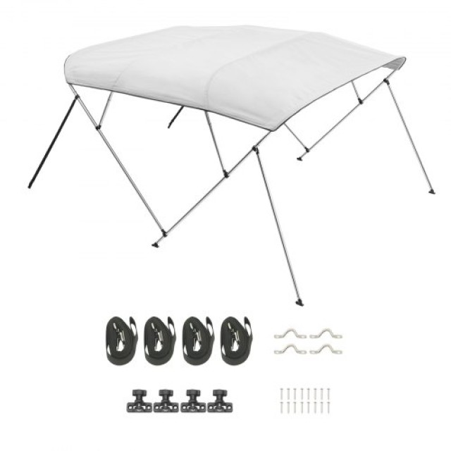 VEVOR Τέντα Βάρκας 4 Bow Bimini - Ανοιχτό Γκρι 4GCYZYP9673790I41V0