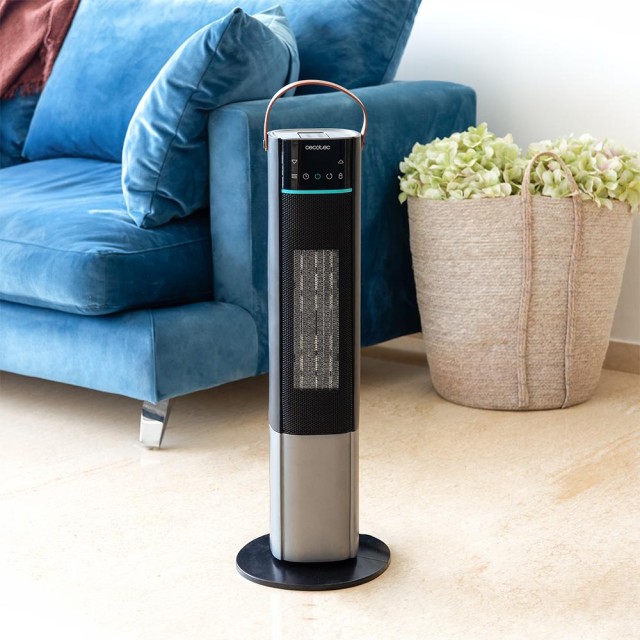 CECOTEC  Κεραμικό Θερμαντικό ReadyWarm 2070 Max Ceramic Rotate Smart με 2000W, Ψηφιακή Οθόνη, Αφής & Τηλεχειριστήριο, Περιστροφή, 3 Λειτουργίες & Ρυθμιζόμενο Θερμοστάτη  CEC-08280